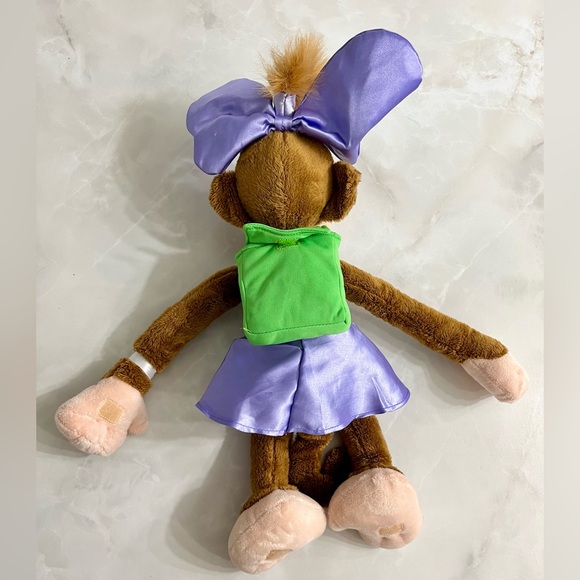Disney Coco Type 1 Diabetes Monkey Lilly 18” Plush With Backpack And Accessories - Picture 2 of 5